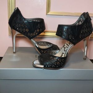 Sam Edelman Silver Metallic Heels